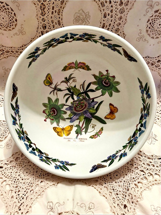 Portmeirion Other - Portmeirion Botanic Garden Blue Passion Flower 11" Serving Bowl, 1972, England